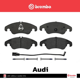 ผ้าเบรกหน้า Brembo โลว์-เมทัลลิก สำหรับ Audi Q5 10-12, A4/5/6 รหัสสินค้า P85 098B ผ้าเบรคเบรมโบ้