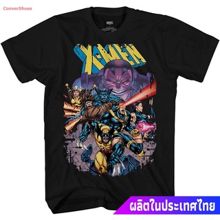 เสื้อยืดกีฬา Marvel X-Men Vs Apocalypse Comics 90s Cover Adult T-Shirt Short sleeve T-shirts