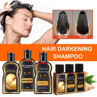 แชมพูสระผม 30ml Natural Polygonum Multiflorum Herbaceous Deep Repair Shampoo Black Hair Care