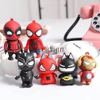 Pendrive แฟลชไดรฟ์ ลายการ์ตูน Spiderman Black Panther 1GB 32 16 8GB 64GB 128GB USB 2.0