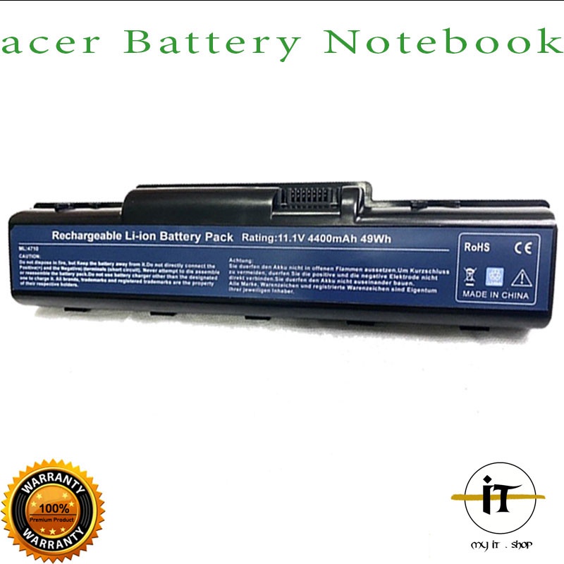 Acer แบตเตอรี่ Aspire 4710 รุ่น AS07A31 Battery Notebook แบตเตอรี่โน๊ตบุ๊ค Aspire 2930, 4310, 4520, 4530, 4540 4710, 471