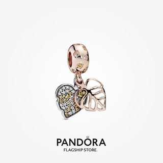 Pandora จี้รูปใบไม้ ของขวัญวันเกิด สําหรับสุภาพสตรี p825