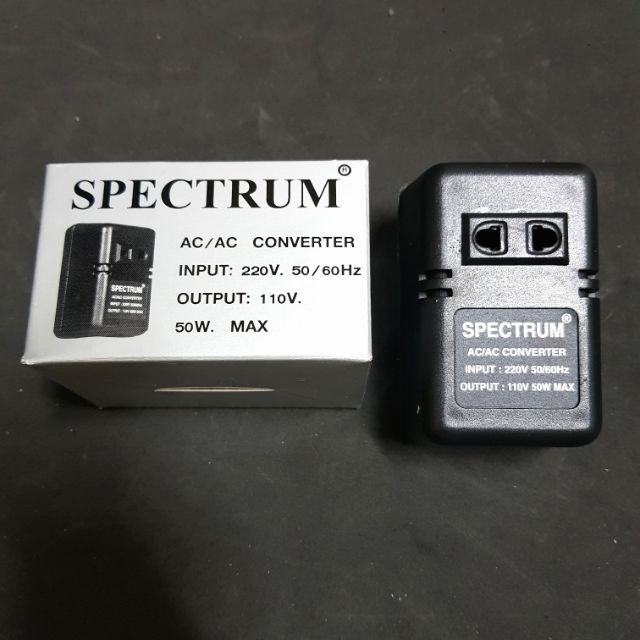 หม้อแปลงไฟ 110v เป็น 220v Stepdown Converter (Spectrum)