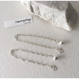 silvery.day | oval chain mini chain