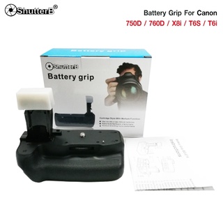 Battery Grip Shutter B รุ่น CANON 760D/750D/X8I/T6S/T6i  (BG-E18  Replacement)
