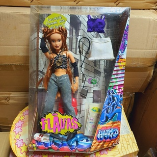 RARE 2003 MATTEL Barbie Flavas Happy D Black Top Movable Arms Legs Body ตุ๊กตาบาร์บี้ ข้อต่อ ดัดแขนขาได้ เฟลวาส