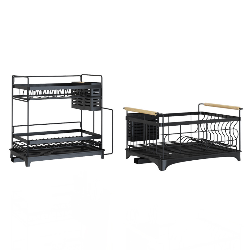 【ready stock】Stainless Steel Sink Drain And Paint Kitchen Shelving Rack ...