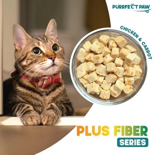 🐾 ขนมแมว อกไก่ผสมแครอทฟรีซดราย 100%(Purrfect Paw) ดีต่อสุขภาพ ขนมแมวไม่เค็ม ขนมแมวฟรีซดราย Freeze dried แมว