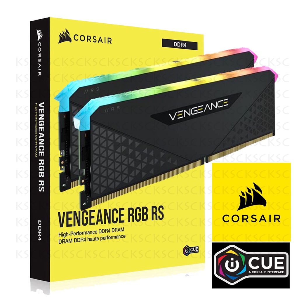 RAM 16GB/3200 16GB/3600 (8GB x 2) CORSAIR VENGEANCE RGB PRO DDR4 (CMG16GX4M2E3200C16) แรม