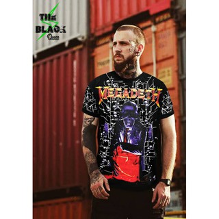 เสื้อOversize ลายกะโหลก เสื้อMEEADETH เสื้อวง งานพรีเมี่ยม