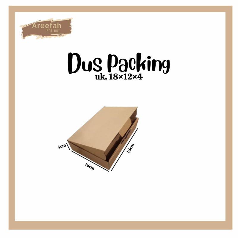 CARDBOARD / CARDBOARD BOX / DI CUT PACKING CARDBOARD ขนาด 18x12x4 ซม