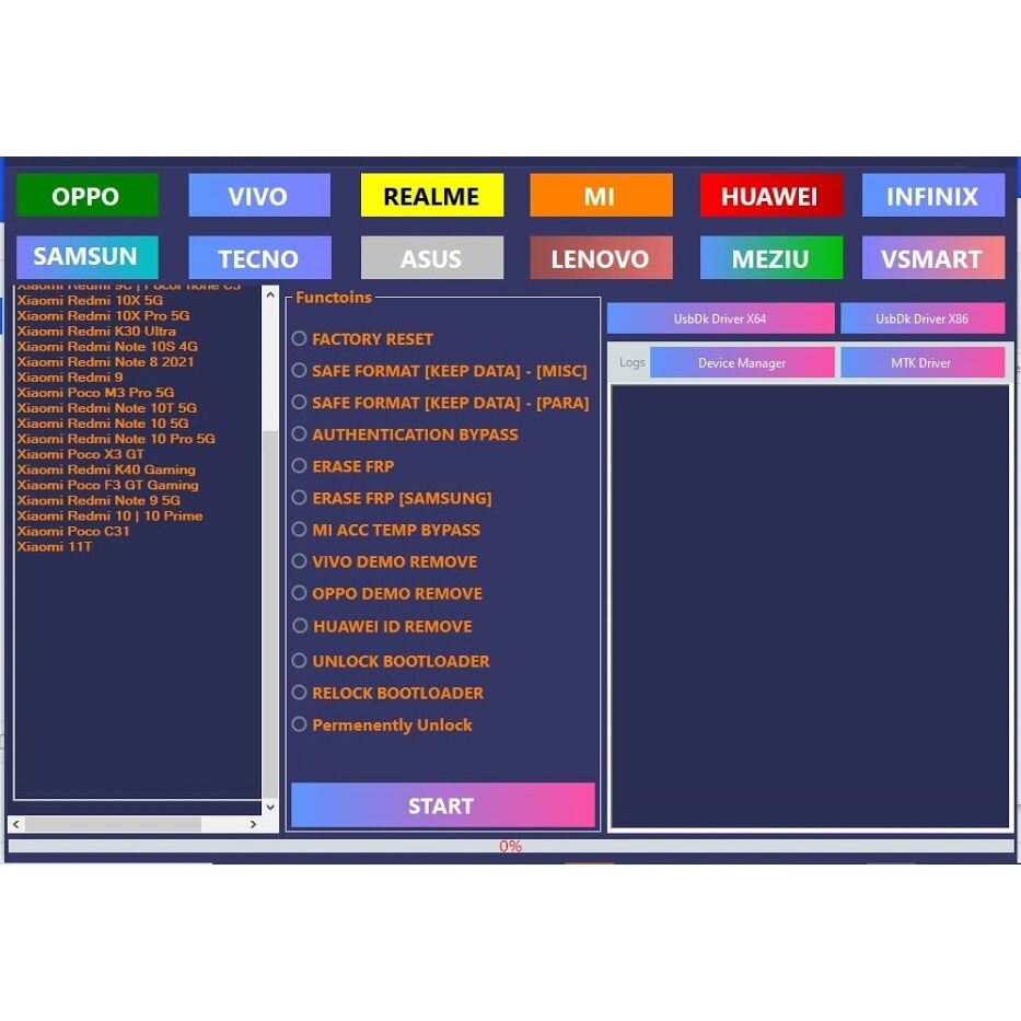 MTK Client Tool v5.5 โปรแกรมปลดล็อคหน้าจอ Android ลบ Pattern/Passcode หรือ FRP OPPO Realme, Vivo, Huawei และอุปกรณ์ MTK