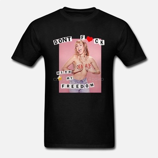 tshirtเสื้อยืดคอกลมฤดูร้อนเสื้อยืด ผ้าฝ้าย 100% พิมพ์ลาย Miley Cyrus Planned Parenthood สไตล์คลาสสิกSto4XL