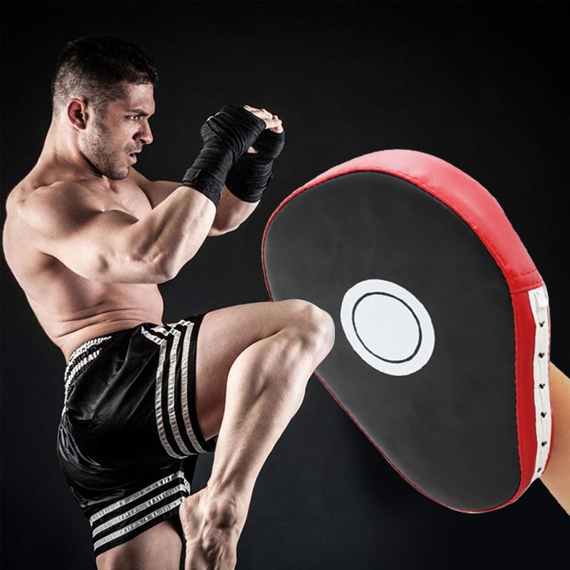 kickboxing gloves and pads