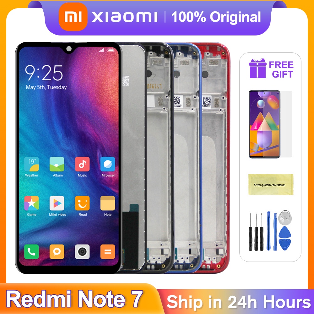 6.3'' Original Screen For Xiaomi Redmi Note 7 LCD Display 10 Finger Touch Screen Digitizer Assembly For Redmi No