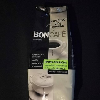 กาแฟคั่วบดแท้ 100% ตราบอนกาแฟ Bon Cafe Espresso Ground 250g