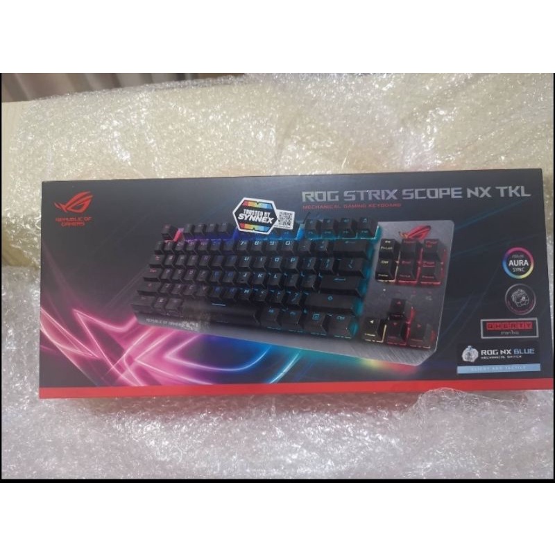KEYBOARD (คีย์บอร์ด) ASUS ROG STRIX SCOPE NX TKL (ROG NX BLUE) (EN/TH)