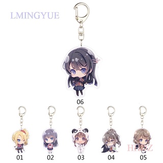 Hhdz พวงกุญแจ Seishun Buta Yarou Wa Bunny Girl Senpai No Yume Wo Minai Punicolle! พวงกุญแจห้อยจี้ห้อย