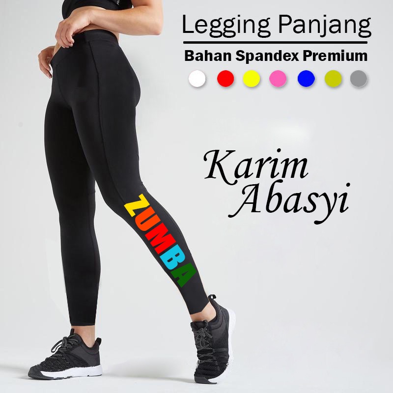 กางเกงเลกกิ้ง ZUMBA - SENAM LEGGING - กางเกงกีฬา - กางเกง SENAM - สี ZUMBA