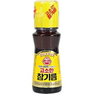 น้ำมันงา Ottogi โอโตกิ 55 / 80 ML 참기름 น้ำมันงาเกาหลี น้ำมันงาคั่ว 100% Korea Sesame Oil