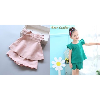 ชุดเสื้อ+กางเกง สีชมพู,เขียว