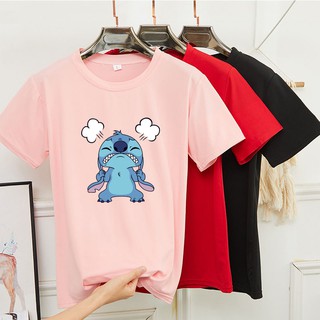 BK-296-SHORT เสื้อยืดแขนสั้นพร้อมส่ง 8สี ลายการ์ตูน ขายดีตามเทรนต์ ลายน่ารัก สีสันสดใส่น่ารัก ใส่ได้ทั้งหญิงและชาย