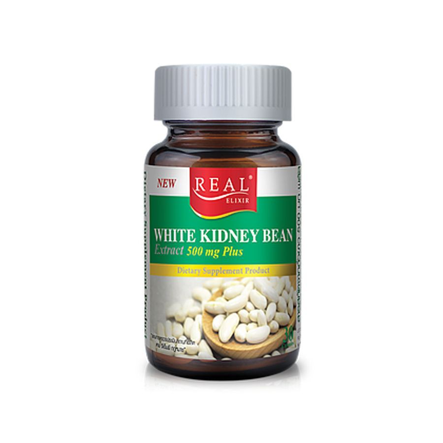 Real Elixir White Kidney Bean 500 มก. 30เม็ด