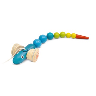 PlanToys 5133 Pull-Along Snake ของเล่นลากจูง งูดุ๊กดิ๊ก