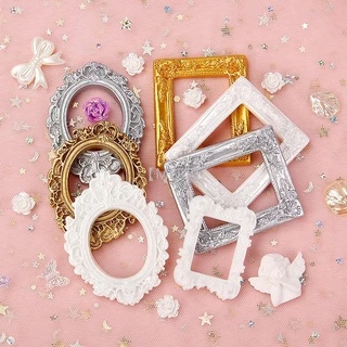 【MEET】1#-10# 1pc เทรนด์กรอบพิพิธภัณฑ์ขนาดเล็ก กรอบรูปแบบเรโตร้ DIY เครื่องประดับเรซิน วัสดุทำด้วยมือ