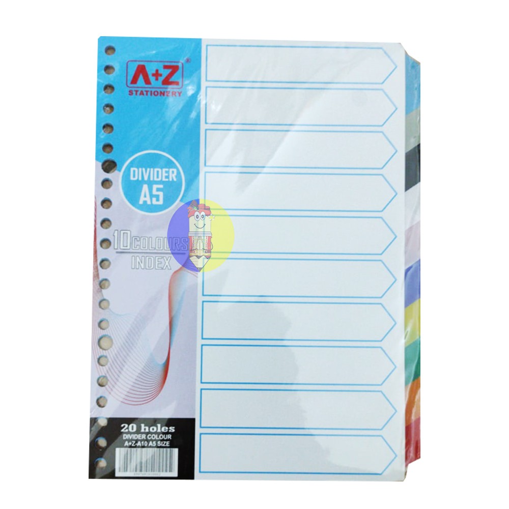Index Mylar A5 10 สี Allwinz / V-Tech / A+Z