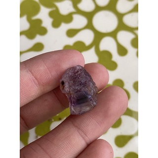 (F) พลอยดิบแท้ อเมทิสต์(Amethyst)พลอยธรรมชาติ 100% น้ำหนัก 22.00 กะรัต