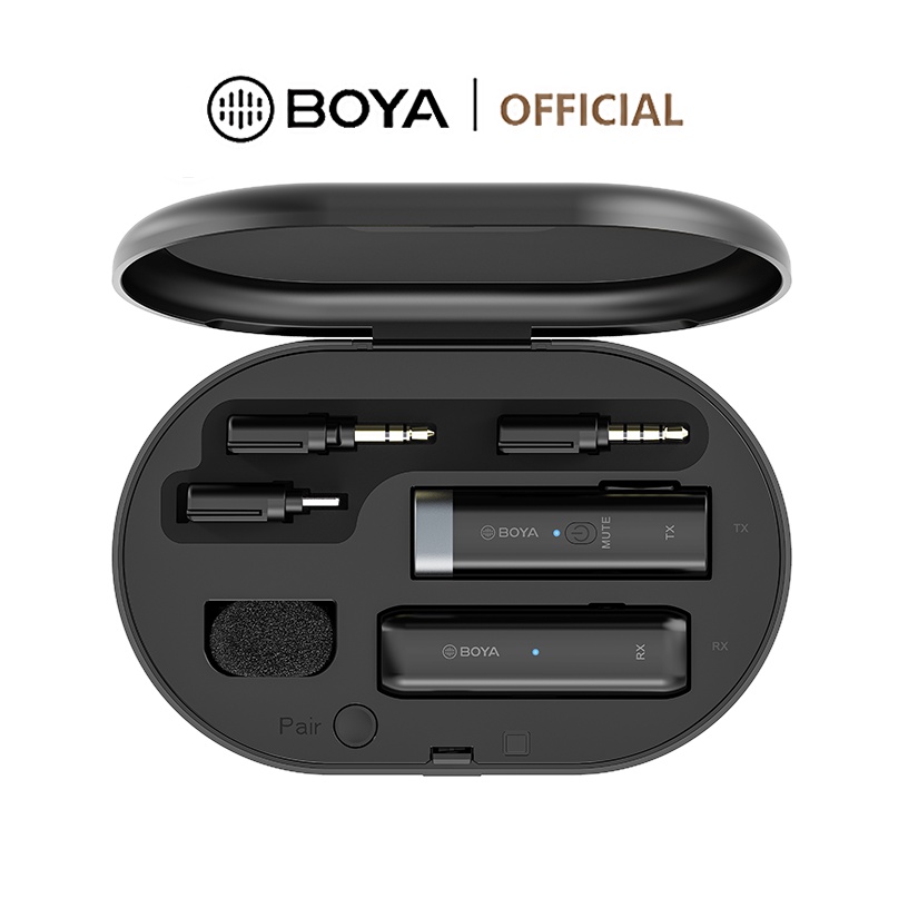 BOYA BY-WM3U Type-C Wireless Microphone with Charging Case Mini Mic ระบบไมโครโฟนดิจิทัลไร้สาย Type-C สําหรับกล้องแอนดรอยด์ สมาร์ทโฟน