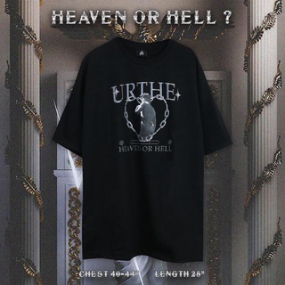 เสื้อยืดผ้าฝ้ายพิมพ์ลายแฟชั่นcMce // เสื้อยืด รุ่น HEAVEN OR HELL!