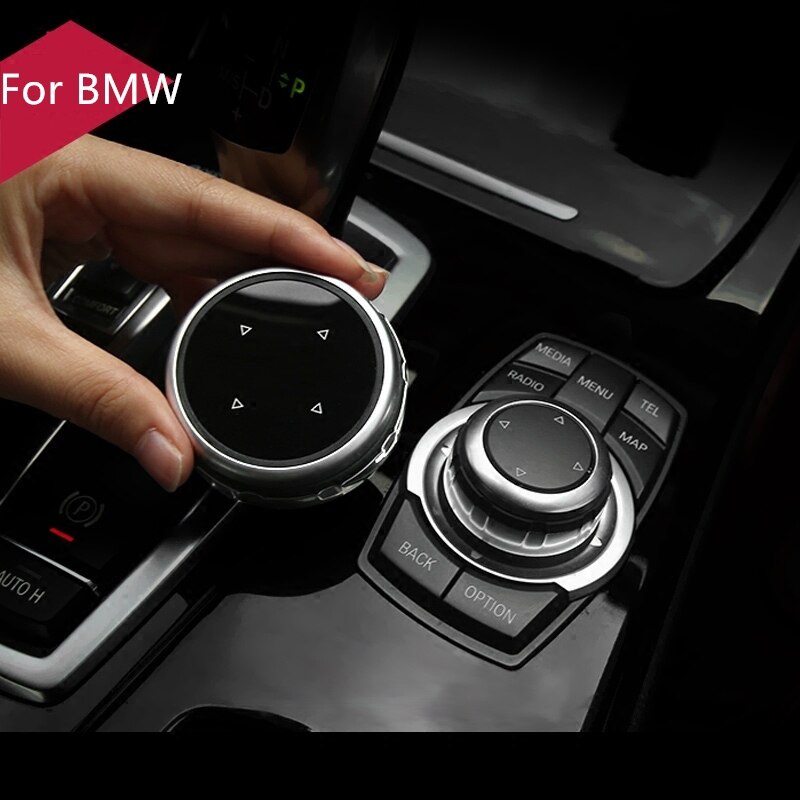 รถมัลติมีเดียปุ่ม iDrive สติกเกอร์สําหรับ BMW 1 3 5 7 Series F30 F10 F11 F07 E90 E91 E92 E61 F20 F22 F01 F02 X1 E84 X3 F25 X4 F26 X5 X71 E
