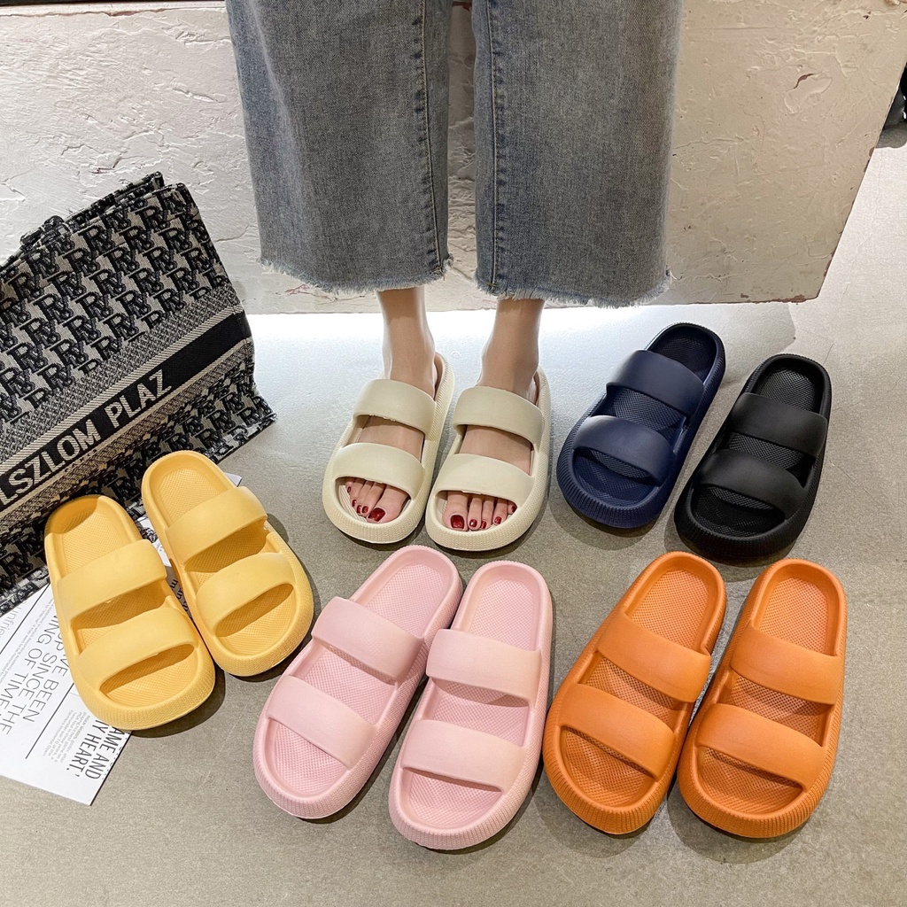 รองเท้าแตะสุขภาพ EVA รองเท้าใส่ในบ้าน พื้นหนา 4CM (NO.6002)