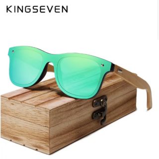 KINGSEVEN 2019 ไม้ไผ่ Polarized แว่นตากันแดดผู้ชายแว่นตากันแดดผู้หญิงแบรนด์แว่นตาไม้ Oculos de sol masculino