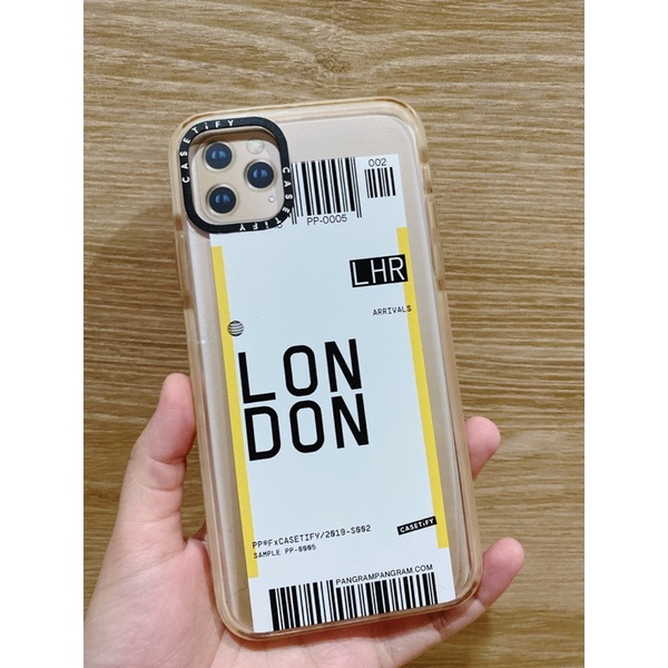 เคส iPhone 11 pro max Casetify  Airport Bag tag: LONDON มือสอง