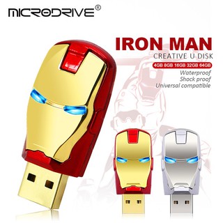 Iron Man หน่วยความจำแฟลชไดรฟ์ USB U ดิสก์มนุษย์เหล็ก U 4GB 8GB 16GB u disk