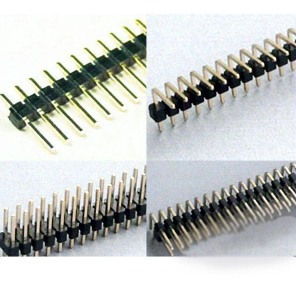 ขาเฮดเดอร์ Pin Header ก้างปลา ขาเสียบบอร์ด ขาจั๊ม พินเฮดเดอร์ ขาเปลือย ตัวผู้ Male Strip Jumper Conn