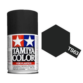 TAMIYA 85063 TS-63 NATO BLACK สีสเปรย์ทามิย่า พ่นงานโมเดล