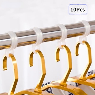10Pcs Windproof Hook for Clothes Hanger Rod / Laundry Clothes Hanger Buckle Hook Clip /  Clothes Hanging Buckle