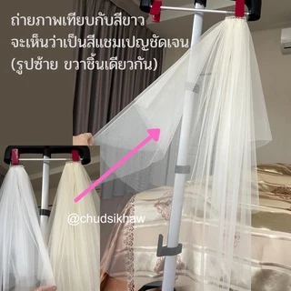Veil เวลเจ้าสาว หลายแบบให้เลือก ผ้าเนื้อละเอียดไม่กระด้าง ผ้าทิ้งตัว มีทั้งหวีสับ/กิ๊บ คลุมหน้าได้ สีขาวoff-white แชมเปญ