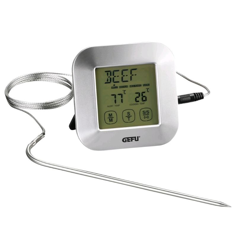 GEFU Digital roasting thermometer with timer PUNTO ที่วัดอุณหภูมิอาหารดิจิตอลพร้อมระบบแจ้งเตือน รุ่น 21790 🇨🇵