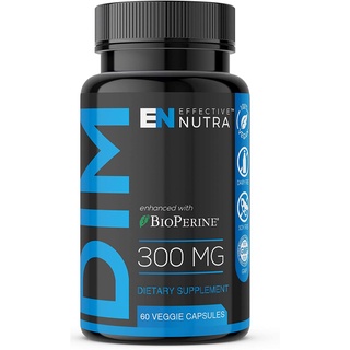 ดิม​ วิตตามินวัยทอง​ USA DIM Supplement 300mg - Extra Strength DIM (Diindolylmethane) + 5mg BioPerine 60-Day Supply