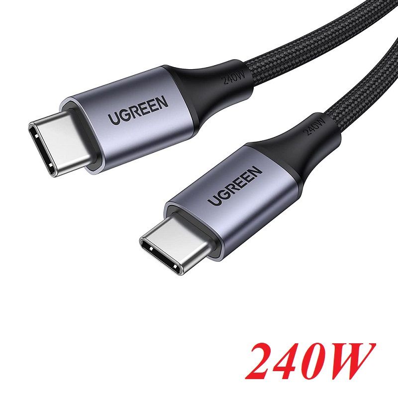 Ugreen 90440 2M 240W PD3.1 สาย USB C ชาร์จเร็วสุด - 6FT USB Type C 48V 5A การจัดส่งไนลอนถัก US535