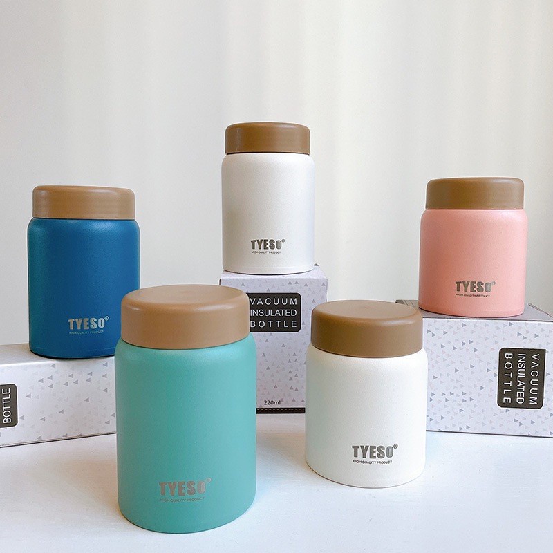 ลดแรง TYESO แก้วน้ำเก็บอุณหภูมิขนาดพกพา 2ขนาด 220 /280ML