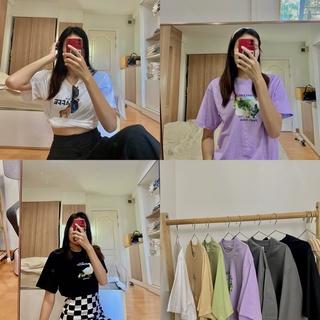 เสื้อยืด oversize คอลเลคชั่นลายสัตว์โลกน่ารัก รุ่น Animal T-shirts เสื้อยืดผ้าคอตตอน 100% งานป้าย the pumpkins แมชท์ง่าย