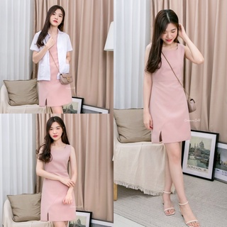 Common Cold Dress รุ่น Sherbet(ผ่าหน้า)