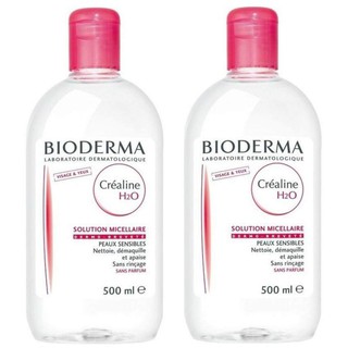 BIODERMA ผลิตภัณฑ์ทำความสะอาดผิวหน้า ไบโอเดอร์มา เซนสิบิโอ เอชทูโอ ขนาด 500 มล. - แพ็ค 2 ขวด