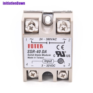 (Initiationdawn) รีเลย์ควบคุม Ssr 40 A พร้อม Ssr - 40 Da 40a Dc